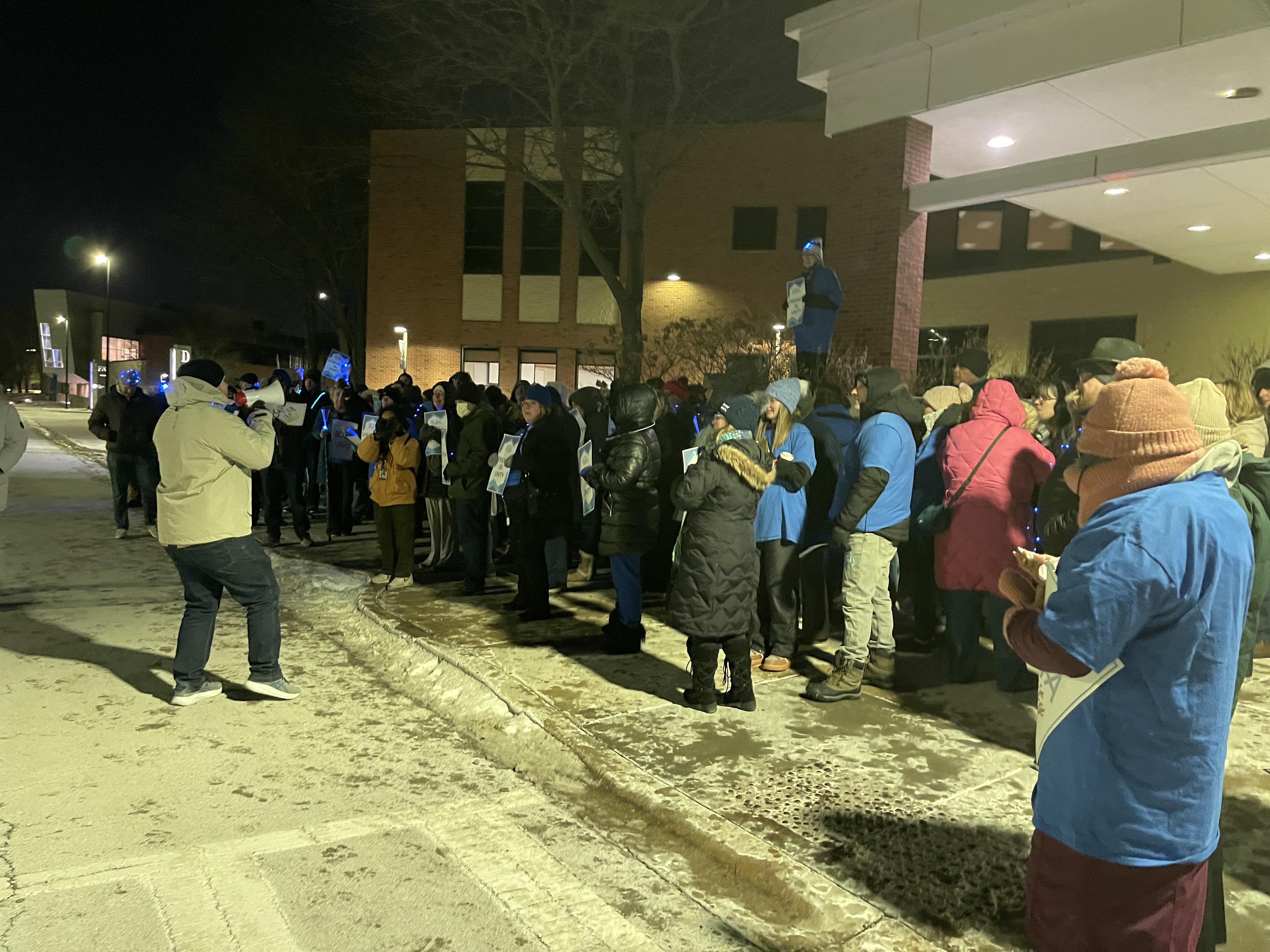 ECCFA members participating in informational picketing January 2026